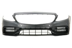 Alternative view of Støtfanger foran med diffuser og svarte tips egnet for Mercedes C-klasse W205 S205 AMG Sport Line (2014-2020) C63S Design