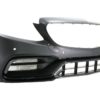 Støtfanger foran med diffuser og svarte tips egnet for Mercedes C-klasse W205 S205 AMG Sport Line (2014-2020) C63S Design |
