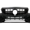 Støtfanger foran med diffuser og eksospottespisser som passer for Mercedes E-klasse C238 A238 (2016-up) E63 Design All Black |