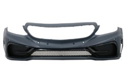 Alternative view of Støtfanger foran med diffusor dobbelt uttak og eksosspisser egnet for Mercedes C-klasse A205 Cabriolet C205 Coupe (2014-2019)