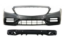 Støtfanger  med Diffuser Dobbel utløp med eksoshaler - Mercedes C-Klasse A205 C205 Coupe Cabriolet (2014-2019) C63 Design