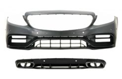 Støtfanger foran med diffuser egnet for Mercedes C-Klasse A205 Cabriolet C205 Coupe (2014-2019) C63 Design