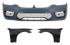 Frontfanger med frontskjerm krom - BMW 5-serie G30 G31 (2017-opp) M5 Sport Design