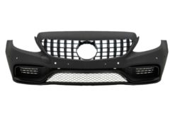 Støtfanger foran med frontgitter GT-R Se egnet for Mercedes C-Klasse W205 S205 C205 A205 (2014-2018) Limousine T-Model Coupe Cabriolet C63 Design