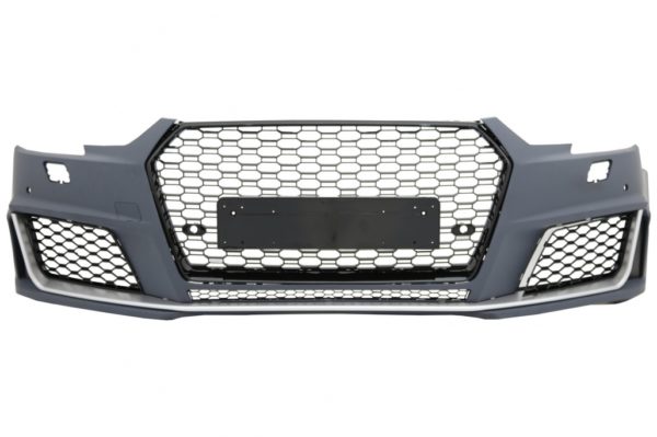 Støtfanger med Grill - Audi A4 B9 8W (2016-2018) Quattro RS4 Design |