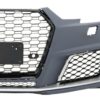 Støtfanger foran med gitter passer for Audi A4 B9 8W (2016-2018) Quattro RS4 Design |