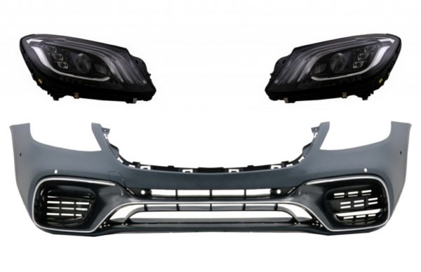 Frontstøtfanger med frontlykter Full LED egnet for Mercedes S-klasse W222 (2013-06.2017) S63 Design |
