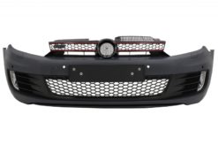 Alternative view of Støtfanger foran med frontlykter LED DRL flytende blinklys krom egnet for VW Golf VI 6 (2008-2013) GTI U Design