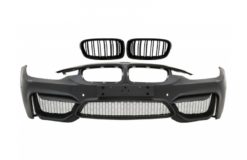 Støtfanger foran med nyregitter dobbel stripe egnet for BMW 3-serie F30 F31 Pre-LCI & LCI (2011-2018) M4 Design