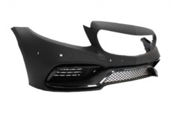 Alternative view of Støtfanger foran med leppeforlengelse egnet for Mercedes C-Klasse W205 S205 C205 A205 (2014-2020) Limousine T-Model Coupe Cabriolet C63 Design