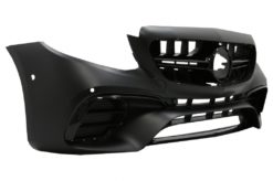 Alternative view of Fremre støtfanger med bakre diffuser og eksospottespisser som passer for Mercedes E-Klasse W213 (2016-up) E63s Design All Black
