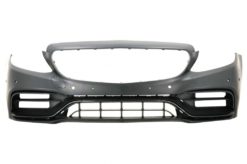 Alternative view of Støtfanger foran med bakre diffuser egnet for Mercedes C-Klasse A205 Cabriolet C205 Coupe (2014-2019) C63 Design Svart