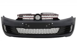 Alternative view of Støtfanger foran med RHD-frontlykter LED DRL Flytende blinklys Krom egnet for VW Golf VI 6 (2008-2013) GTI U Design