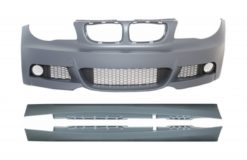 Støtfanger foran med sideskjørt som passer for BMW 1-serie E87 (2009-2012) M-tech M-Technik Design