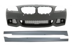 Støtfanger foran med sideskjørt egnet for BMW 5-serie F10 F11 Non LCI (07.2010-2013) Sedan Touring M-Technik Design
