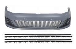 Støtfanger foran med sideskjørt som passer for VW Golf VII 7 Hatchback (2013-2017) GTI Look