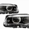 Støtfanger uten tåkelys M-Tech Frontlys Full LED-gitter 3 farger M-Power Design - BMW 5-serie F10 F11 LCI 2015-2017 |