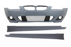 Støtfanger foran uten tåkelys egnet for BMW 5-serie LCI E60 E61 (2007-2010) med sideskjørt M-Technik Design
