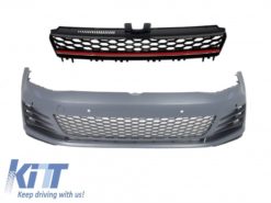 Støtfanger foran egnet for VW Golf VII 7 5G (2013-2017) GTI Look med sentralgitter