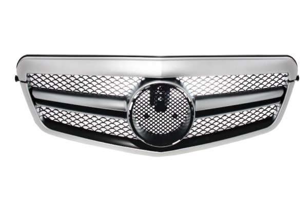 Front Grill - Mercedes E klasse W212 S212 (2009-2013) Facelift Single Stripe Design Silver Aluminium |