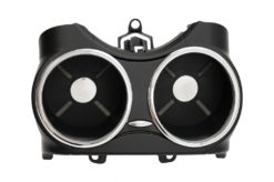 Dobbel koppholder foran egnet for Mercedes Benz CLS C219 W219 (2003-2010) Svart