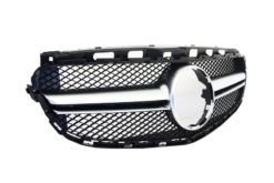 Alternative view of Grill, - Mercedes Benz E Class W212 (2013-2016) Facelift Look Silver
