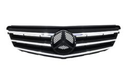 Frontgitter egnet for MERCEDES Benz C-Klasse S204 Limousine Station Wagon (2007-2014) Avangarde Chrome & Black