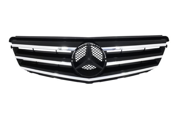 Frontgitter egnet for MERCEDES Benz C-Klasse S204 Limousine Station Wagon (2007-2014) Avangarde Chrome & Black | Diederichs