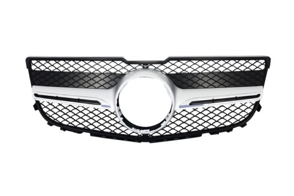 Frontgitter egnet for MERCEDES Benz GLK-Klasse X204 (2013-2015) Silver Design |