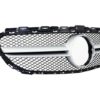 Frontgitter egnet for MERCEDES C-Klasse W205 S205 C205 A205 (2014-2018) C63 Design Sølv |
