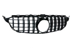 Alternative view of Frontgitter egnet for Mercedes C-Klasse W205 S205 C205 A205 (2014-2018) GT-R Panamericana Design Svart Uten Kamera