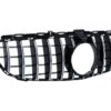 Frontgitter egnet for Mercedes C-Klasse W205 S205 C205 (2014-2018) GT-R Panamericana Design Black Chrome With 360 Camera |