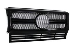 Alternative view of Frontgitter egnet for MERCEDES W463 G-Klasse (1990-2012) Ny G65 G63 Design Piano Full Black Edition