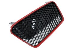 Alternative view of Frontgitter egnet for Audi R8 42 1st Generation Facelift (2013-2015) RS Design Glossy Black Red