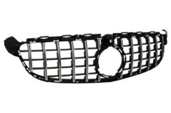 Alternative view of Frontgitter egnet for Mercedes C-Klasse C63 W205 Sedan S205 T-Modell A205 Cabriolet C205 Coupe (03.2018-2020) med kamera Black Chrome