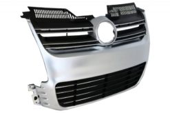 Alternative view of Frontgitter egnet for VW Golf 5 V (2003-2007) R32 Design børstet aluminium