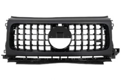 Alternative view of Frontgitter med frontlykter Deksler egnet for Mercedes G-Klasse W464 W463A & G63 AMG (06.2018-Up) GT-R Panamericana Design Piano Black
