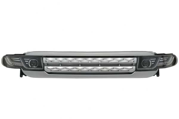 Frontgitter med LED-frontlykter Bi-Xenon Look egnet for Toyota FJ Cruiser XJ10 (2007-2015) med dynamisk blinklys |