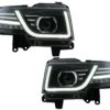 Frontgitter med LED-frontlykter Bi-Xenon Look egnet for Toyota FJ Cruiser XJ10 (2007-2015) med dynamisk blinklys |