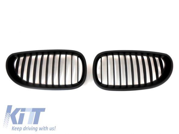 Frontgriller egnet for BMW 5-serie E60 2003-2009 matt sort |