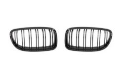 Alternative view of Nyregitter foran egnet for BMW 3-serie E90 E91 LCI (2008-2011) Double Stripe M Design Piano Black