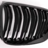 Nyregitter foran egnet for BMW 3-serie E92 E93 Coupe Convertible LCI (2010-2015) Double Stripe Piano Black |