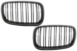 Nyregitter foran egnet for BMW X5 E70/ X6 E71 (2007-2014) Double Stripe M Design Piano Black