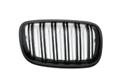Alternative view of Nyregitter foran egnet for BMW X5 E70 X6 E71 (2007-2014) Double Stripe M Design Piano Black