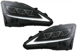FULL LED DRL Frontlykter Dynamisk blinklys egnet for LEXUS IS XE20 (2006-2013) Black Edition