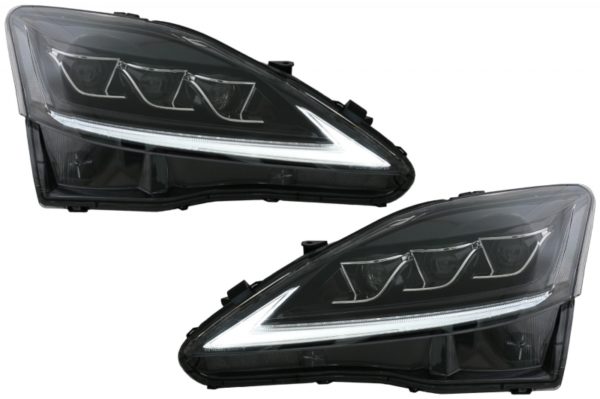 FULL LED DRL Frontlykter Dynamisk blinklys egnet for LEXUS IS XE20 (2006-2013) Black Edition |