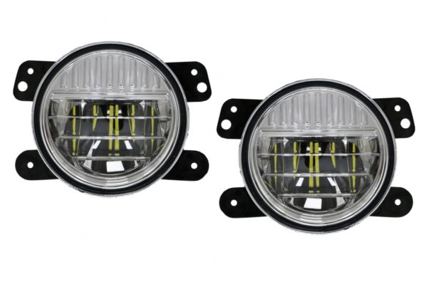 Full LED-tåkelys 4 tommer egnet for Jeep Wrangler JK TJ JL (1996-2018) |