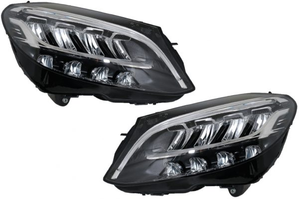 Full LED-frontlykter egnet for Mercedes C-Klasse W205 S205 (2019-up) LHD |