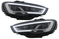 Full LED-frontlykter egnet for Audi A3 8V Pre-Facelift (2013-2016) Oppgradering for Xenon med sekvensielle dynamiske svinglys