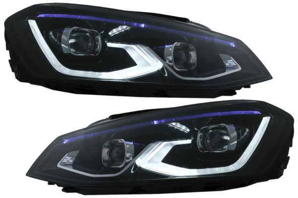 Full LED-frontlykter egnet for VW Golf 7 VII (2012-2017) oppgradering til Golf 8 Design |